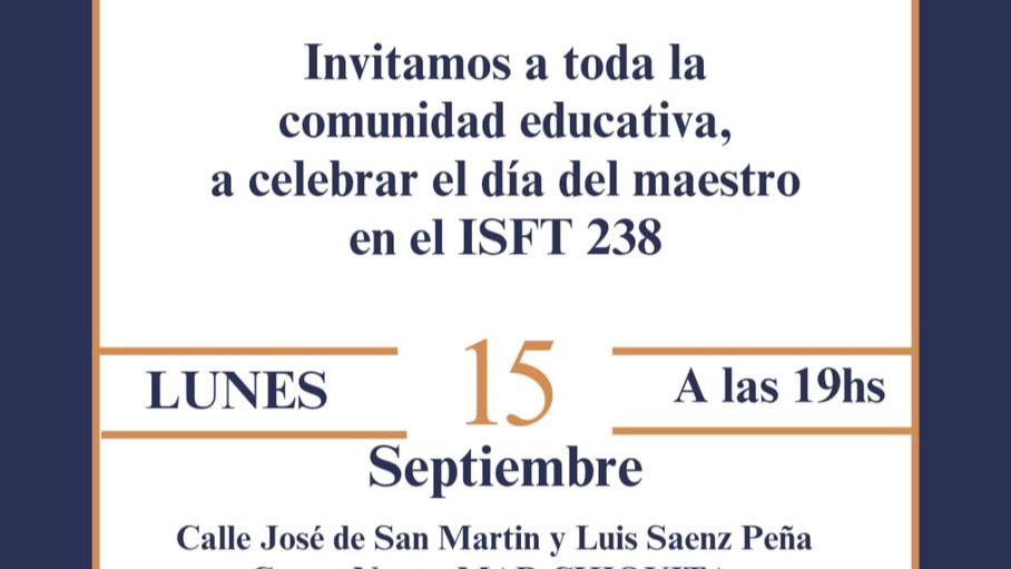 Imagen de Acto por el Día del Maestro íntegramente hablado en lengua de señas en el Instituto!